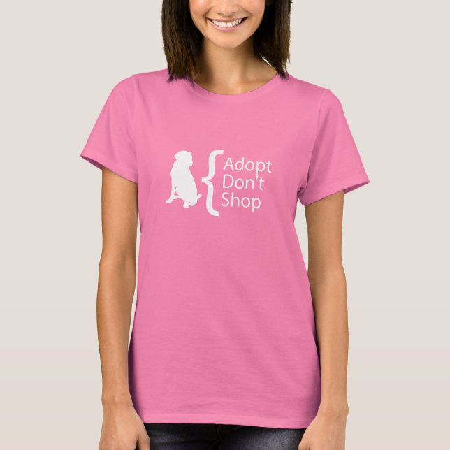 Adoptier nicht kaufen T-Shirt (Vorderseite)