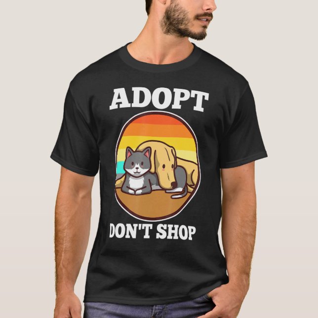 Adoptier nicht kaufen T-Shirt (Vorderseite)