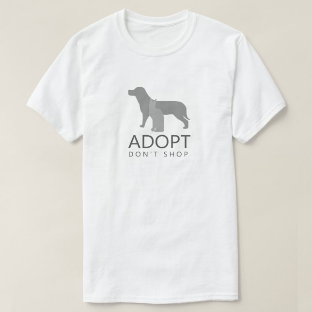 Adoptier nicht kaufen T-Shirt (Design vorne)