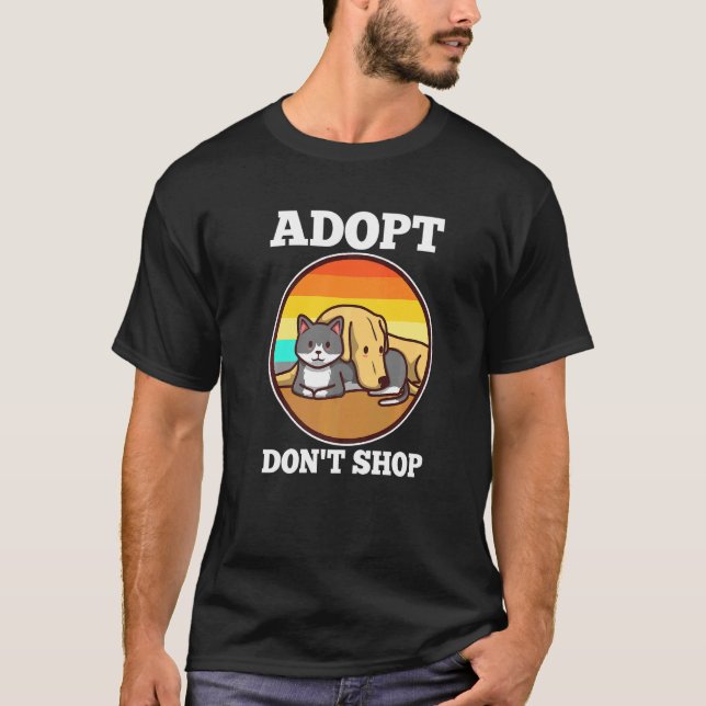 Adoptier nicht kaufen T-Shirt (Vorderseite)