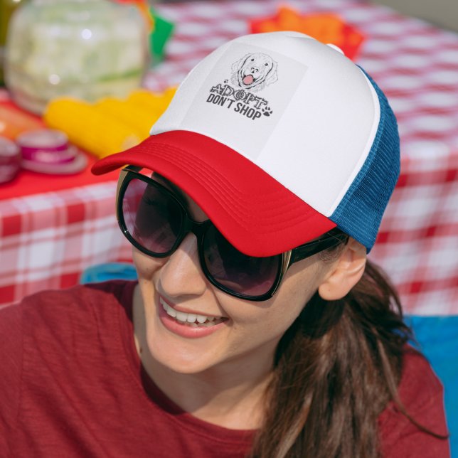 Adoptier nicht Obdachlosen-Rettungshund kaufen Truckerkappe (Von Creator hochgeladen)