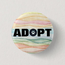 Adoptier Pawprint Button
