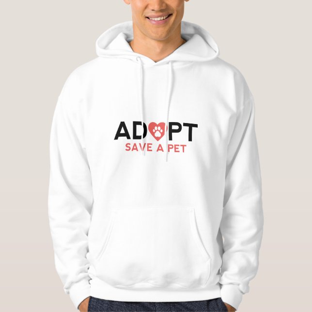 Adoptier Rett eines Haustiers Hoodie (Vorderseite)