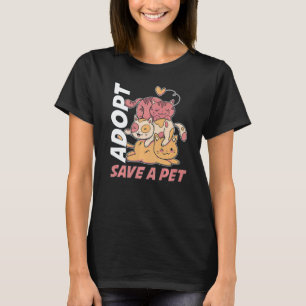 Adoptier Rett eines Haustiers T-Shirt