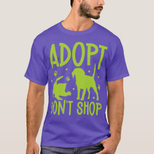 Adoptier- und Nicht-Shop Tierschutzarbeiter T-Shirt