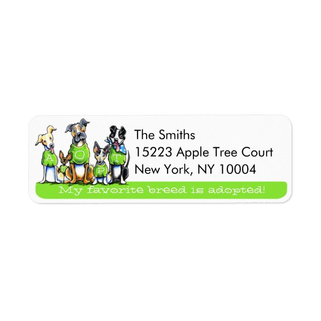Adoptier von Hunden mit Off-Leash Art™ Green Tagli (Vorne)