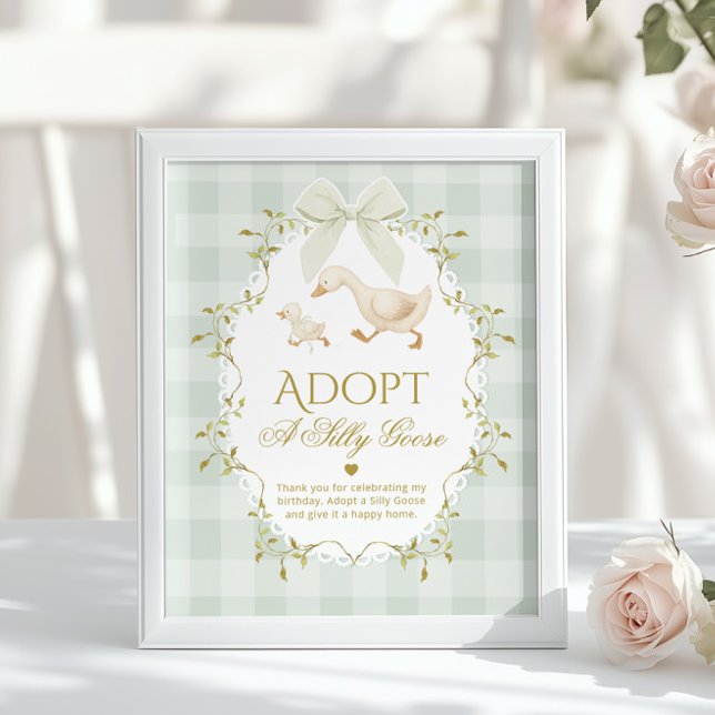 Adoptiere eine alberne Gans geschlechtsneutraler 1 Poster (Von Creator hochgeladen)