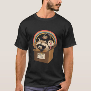 Adoptiere eine Katze Waschbär Opossum Stinktier Mü T-Shirt