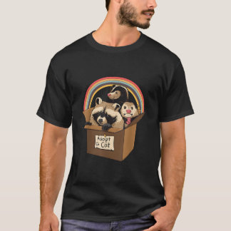 Adoptiere eine Katze Waschbär Opossum Stinktier Mü T-Shirt