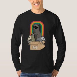 Adoptiere eine Straßenkatze Lustiges Opossum Wasch T-Shirt
