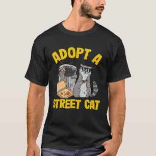 Adoptiere eine Straßenkatze Waschbär 5 T-Shirt