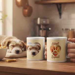 Adoptiere Liebe Wiederhole Erdiges Rettungskunstfo Jumbo-Tasse