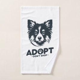 Adoptiere, nicht kaufen 3 badhandtuch set