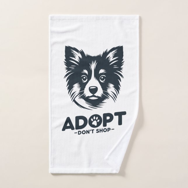 Adoptiere, nicht kaufen 3 badhandtuch set (Handtuch)