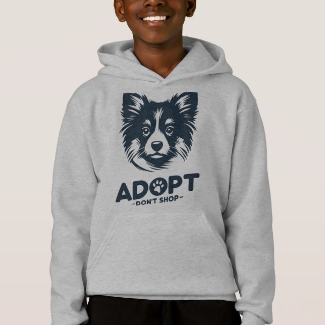 Adoptiere, nicht kaufen 3 hoodie (Vorderseite)