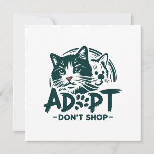 Adoptiere, statt zu kaufen 1 dankeskarte