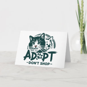 Adoptiere, statt zu kaufen 1 dankeskarte