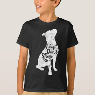 Adoptiere statt zu kaufen Rettung Tbull Hunderasse T-Shirt