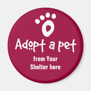 Adoptieren Sie ein Schutz-Haustier Magnet