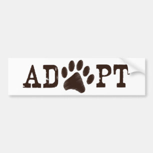 Adoptieren Sie ein Tier Autoaufkleber