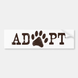 Adoptieren Sie ein Tier Autoaufkleber