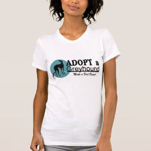 Adoptieren Sie ein Windhund-Logo T-Shirt