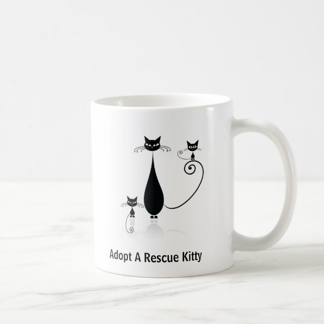 Adoptieren Sie eine Rettungkitty-Tasse Kaffeetasse (Rechts)