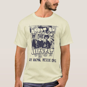 Adoptieren Sie eine streunende Katze durch Mudge T-Shirt