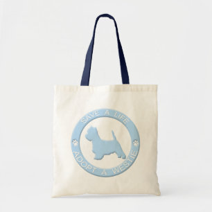 Adoptieren Sie eine Westie Tasche