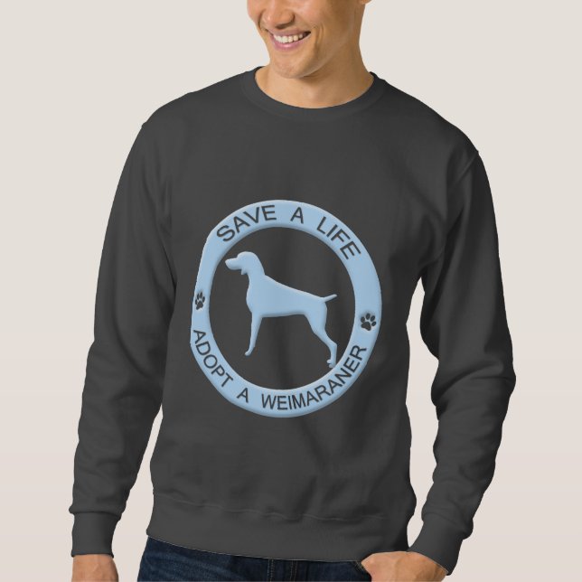 Adoptieren Sie einen Weimaraner T - Shirt (Vorderseite)