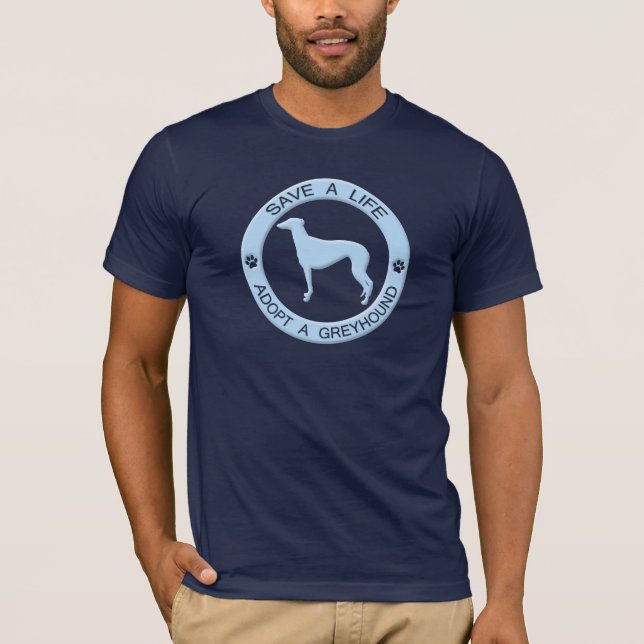 Adoptieren Sie einen Windhund-T - Shirt (Vorderseite)
