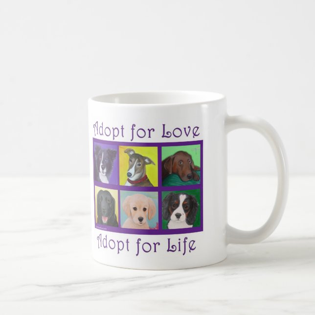 Adoptieren Sie für Liebe, adoptieren Sie für Kaffeetasse (Rechts)