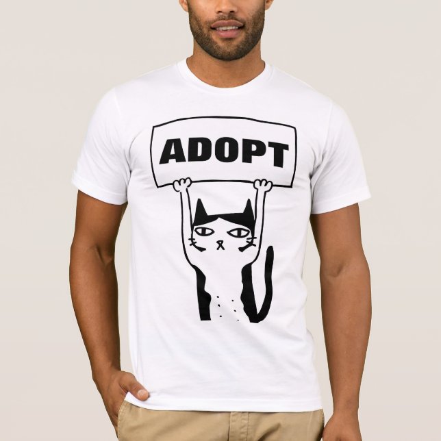 ADOPTIEREN Sie Katzen-T - Shirts Adoption (Vorderseite)