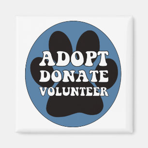 Adoptieren Sie spenden Freiwilligen Magnet