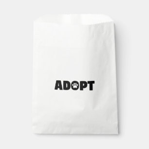 Adoptieren Sie Tatzen-Druck-Bevorzugungs-Tasche Geschenktütchen