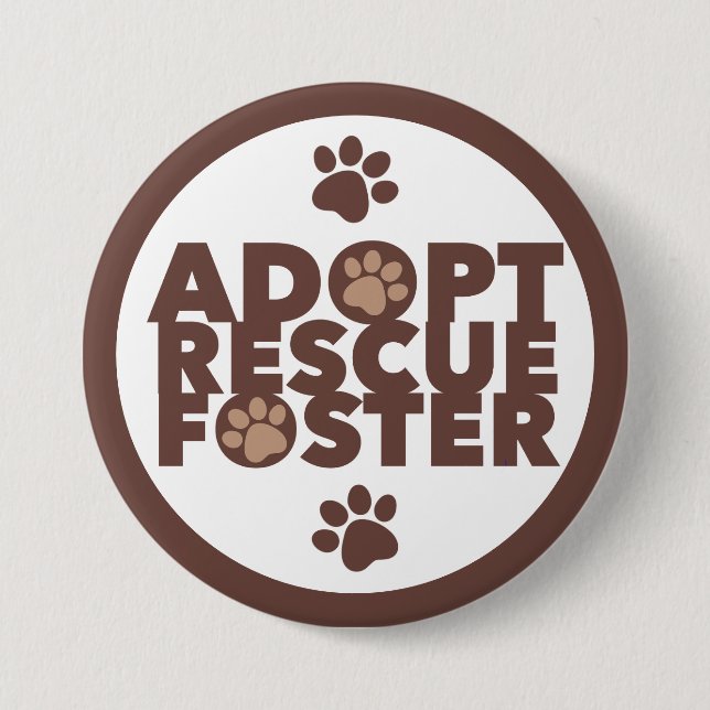 Adoptierend Rettungsassistent Button (Vorderseite)