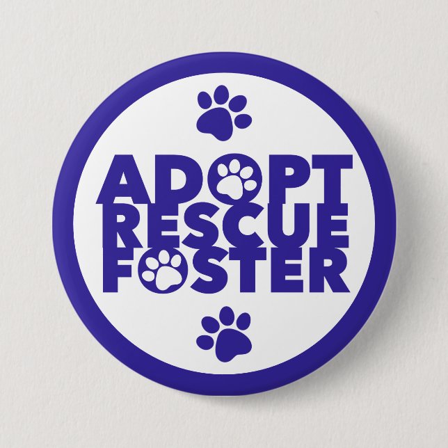 Adoptierend Rettungsassistent Button (Vorderseite)