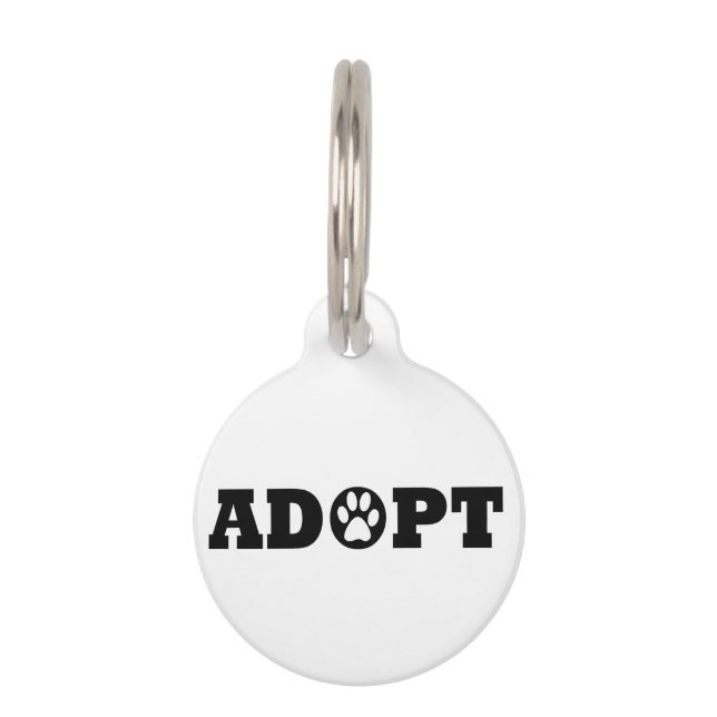 Adoptiert Haustiere Haustiermarke (Vorderseite)