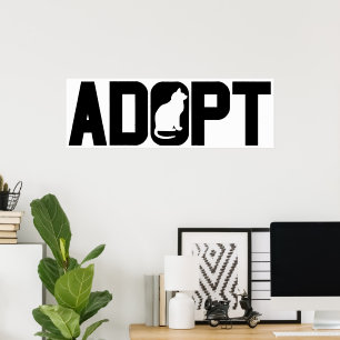 Adoptiert Haustiere Poster