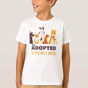 Adoptiert ist die beste Rasse: Hunderettungshelfer T-Shirt