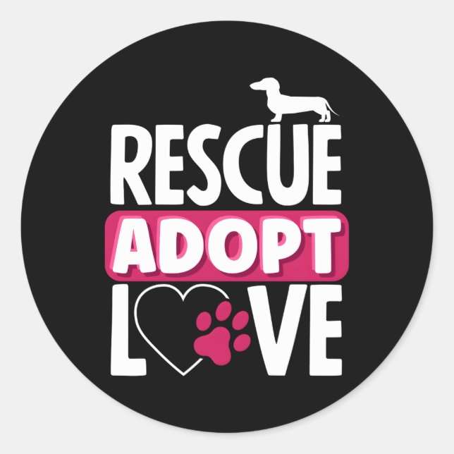Adoptiert Liebe Adoption Runder Aufkleber (Vorderseite)
