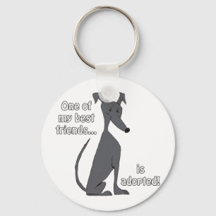 Adoptiert~schwarz Schlüsselanhänger