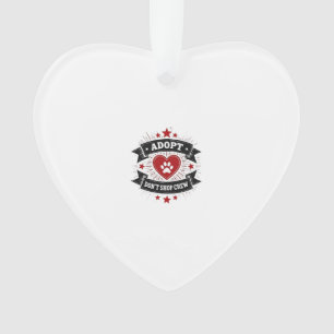 Adoptiert-statt-Kaufen-Crew Vintage-Tierrettung Pf Ornament