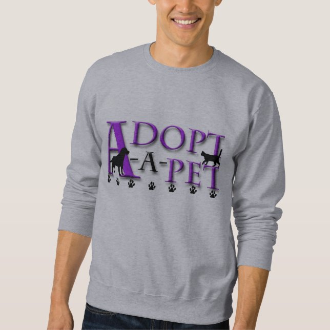 Adoptierte-EIN-Haustier Sweatshirt (Vorderseite)