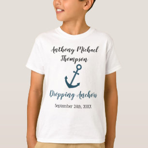 Adoptierte fallende Anker-Adoption - individueller T-Shirt