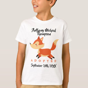 Adoptierte Fox-WaldAdoption - Name-Shirt T-Shirt