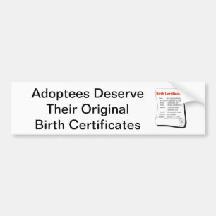Adoptierte verdienen OBCs Autoaufkleber