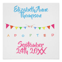 Adoption adoptiert Banner - Individuelle Name