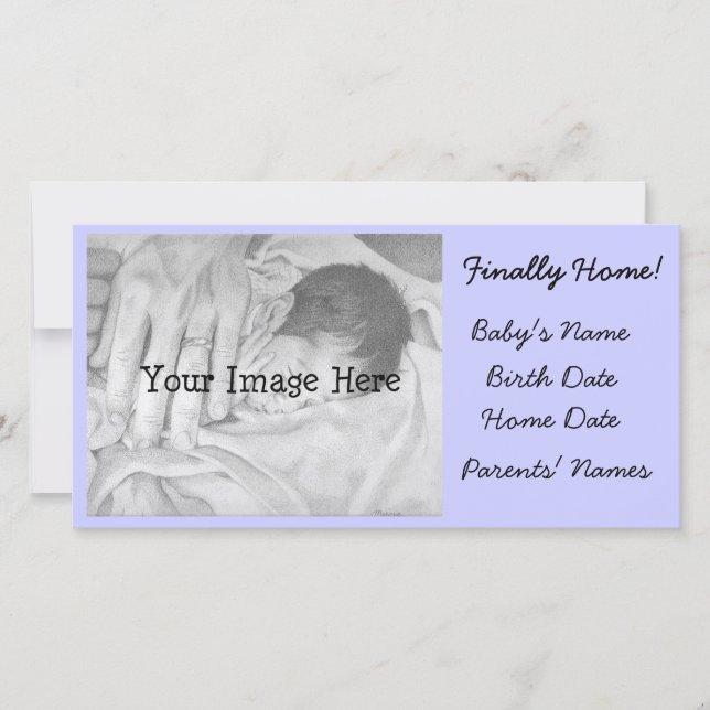 Adoption Ankündigung Endlich Zuhause (Vorderseite)