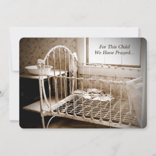 Adoption Ankündigung für dieses Kind haben wir geb